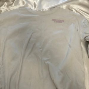 Pink and white sweater